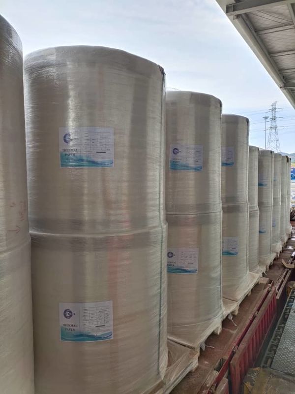 BPA Free Thermal Paper Jumbo Rolls 48g 55g 58g 65g Customize Size