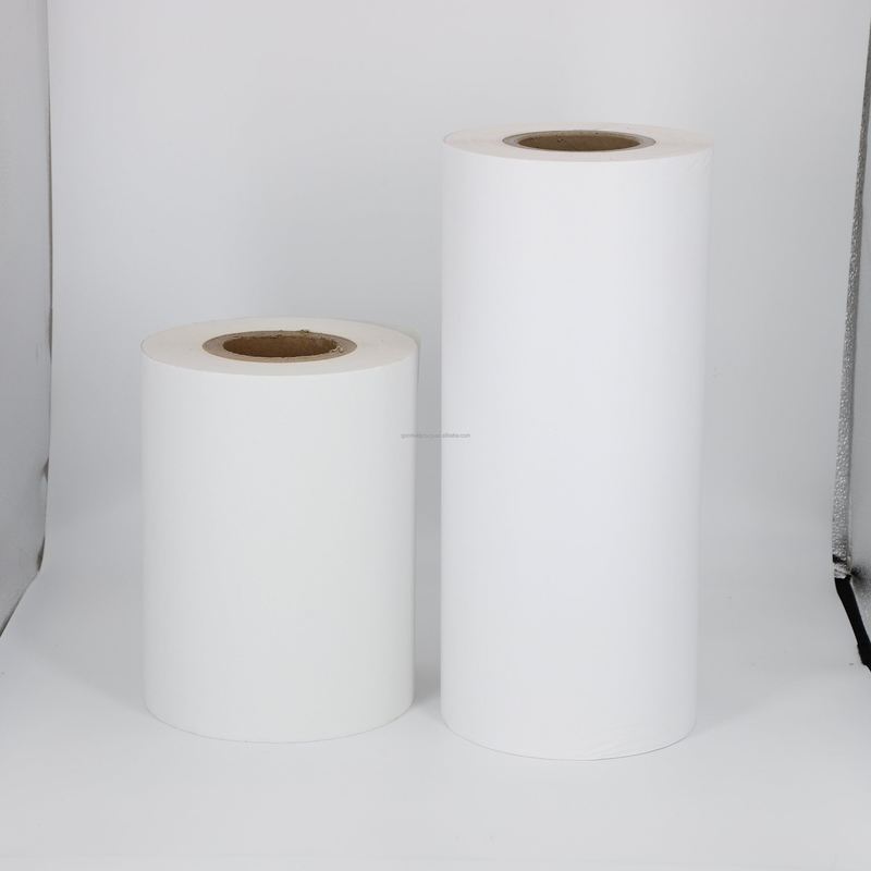 Self Adhesive Single Layer Type Thermal Label Paper Roll Glossy Finish