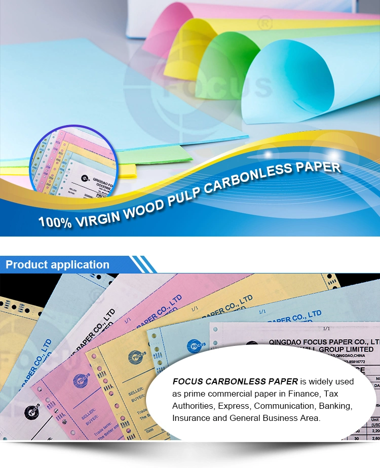 Focus Brand Carbonless NCR Paper Blue / Black Imaging กระดาษไร้คาร์บอน 0