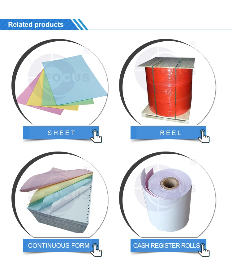 Focus Brand Carbonless NCR Paper Blue / Black Imaging กระดาษไร้คาร์บอน 5