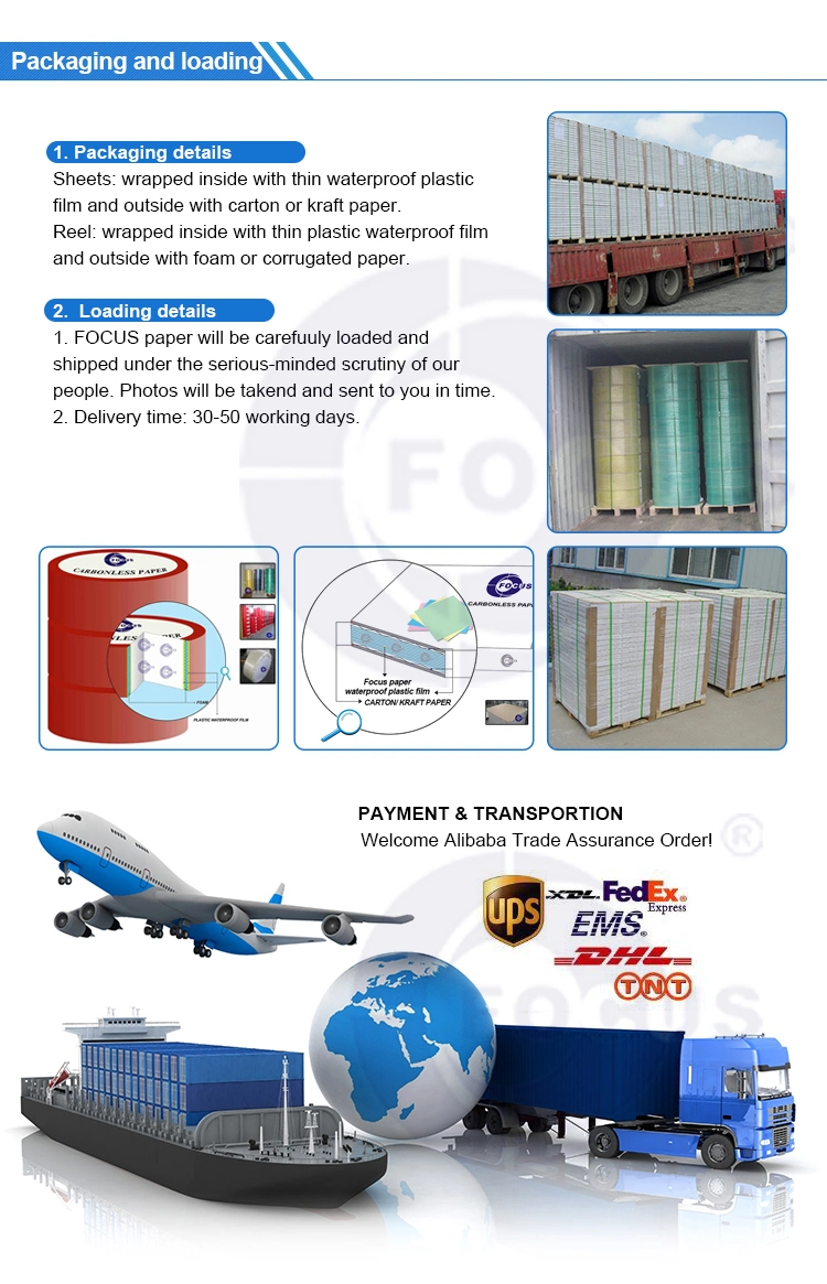 กระดาษโรเนียวไร้คาร์บอน 100% กระดาษโรเนียว 50-80แกรม 1