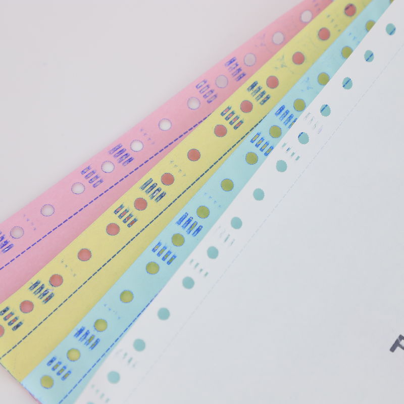 100% Virgin Wood Pulp Blue Image Invoice Paper A Grade CB/CFB/CF 5 Plys Carbonless Paper