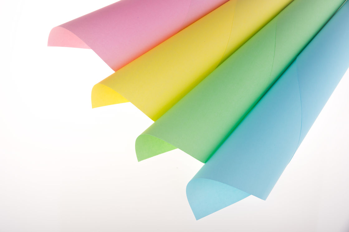 100% Imported Virgin Wood Pulp NCR Paper Yellow Blue Green Pink Color Grade A
