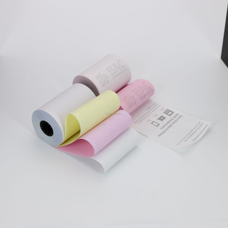 NCR Paper carbonless copy paper enabling creation of duplicate business forms receipts and invoices without carbon paper