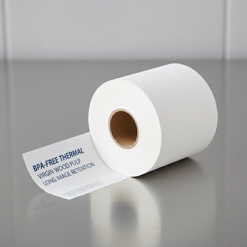 BPA-Free Thermal Paper Roll for POS Receipts – Virgin Wood Pulp Base, High Smoothness & Long Image Retention