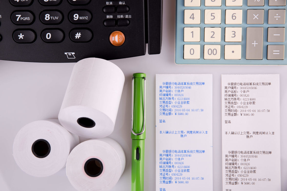 BPA Free Oil Resistant Jumbo Thermal Paper Roll with 5+ Years Image Life for POS Receipts