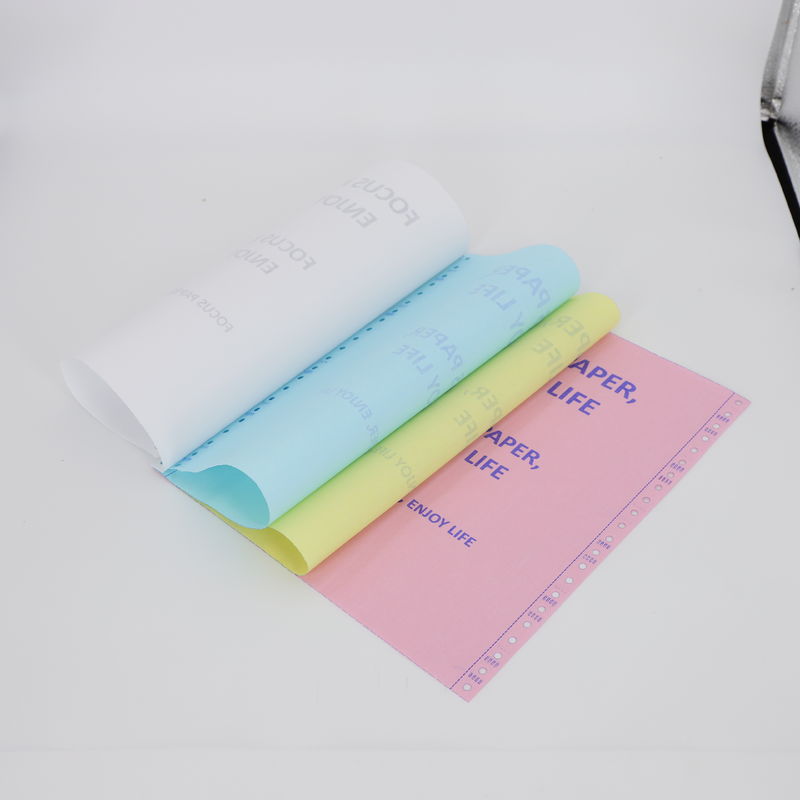 PREMIUM QUALITY Blue / Black Image Roll / Sheet NCR Paper Customized