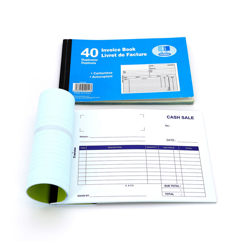 9.5 X 11in 55gsm Carbonless Invoice Book Printing Auto Copy NCR Thermal Receipt Paper