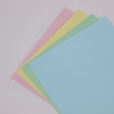 เยื่อไม้บริสุทธิ์ 100% CB/CFB/CF Carbonless Paper เกรด A ภาพสีน้ำเงิน/ดำ