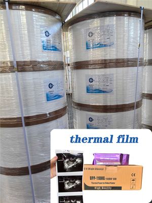 Eco-Friendly Thermal Print Media Recyclable Ultrasound Paper Film for Packaging Labels Bulk Film Rolls in 75um 95um