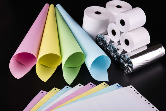 BPA ฟรี POS หนังสือรับรองความร้อนม้วนที่มีอายุภาพ 5+ ปีและคุณสมบัติทนน้ํามัน